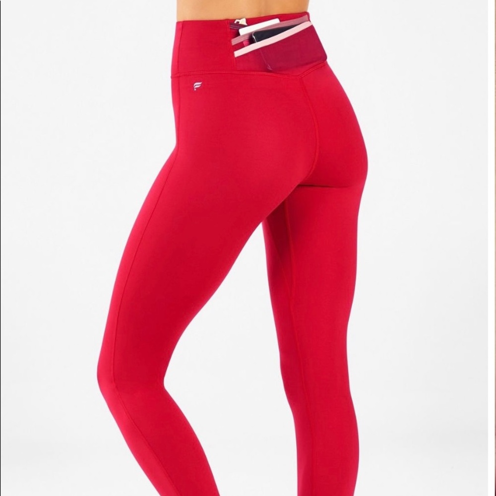 FABLETICS high waisted red leggings